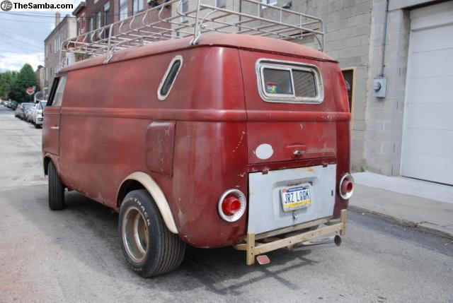 1961 red Volkswagen Bus/Vanagon