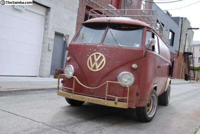 1961 red Volkswagen Bus/Vanagon