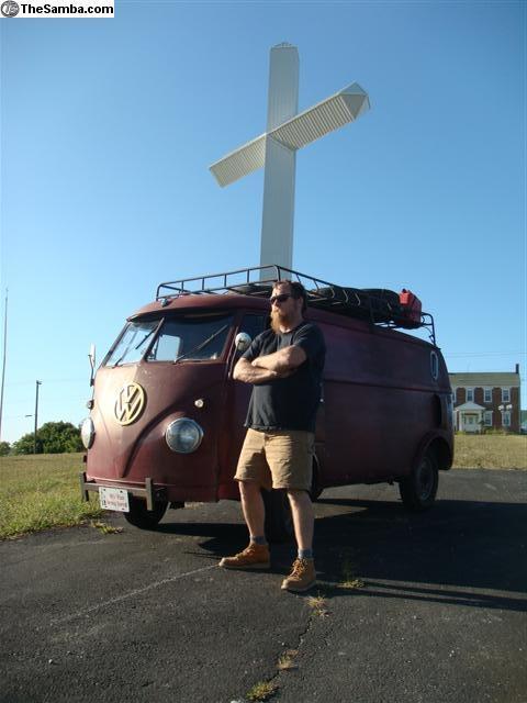 1961 red Volkswagen Bus/Vanagon