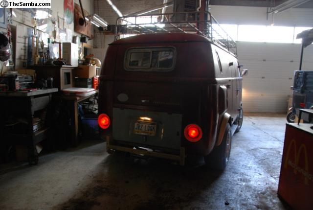 1961 red Volkswagen Bus/Vanagon