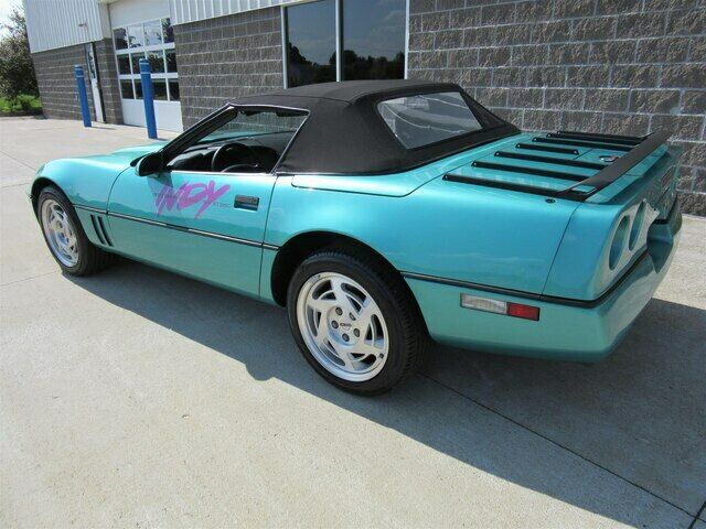 1990 Turquoise Chevrolet Corvette Convertible