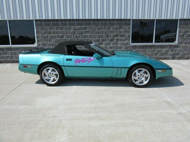 1990 Turquoise Chevrolet Corvette Convertible