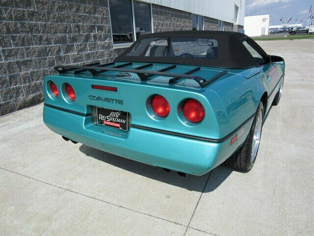 1990 Turquoise Chevrolet Corvette Convertible