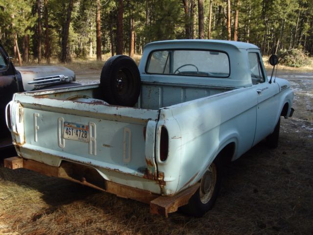 1961 Blue Ford F-100 Standard Cab Pickup