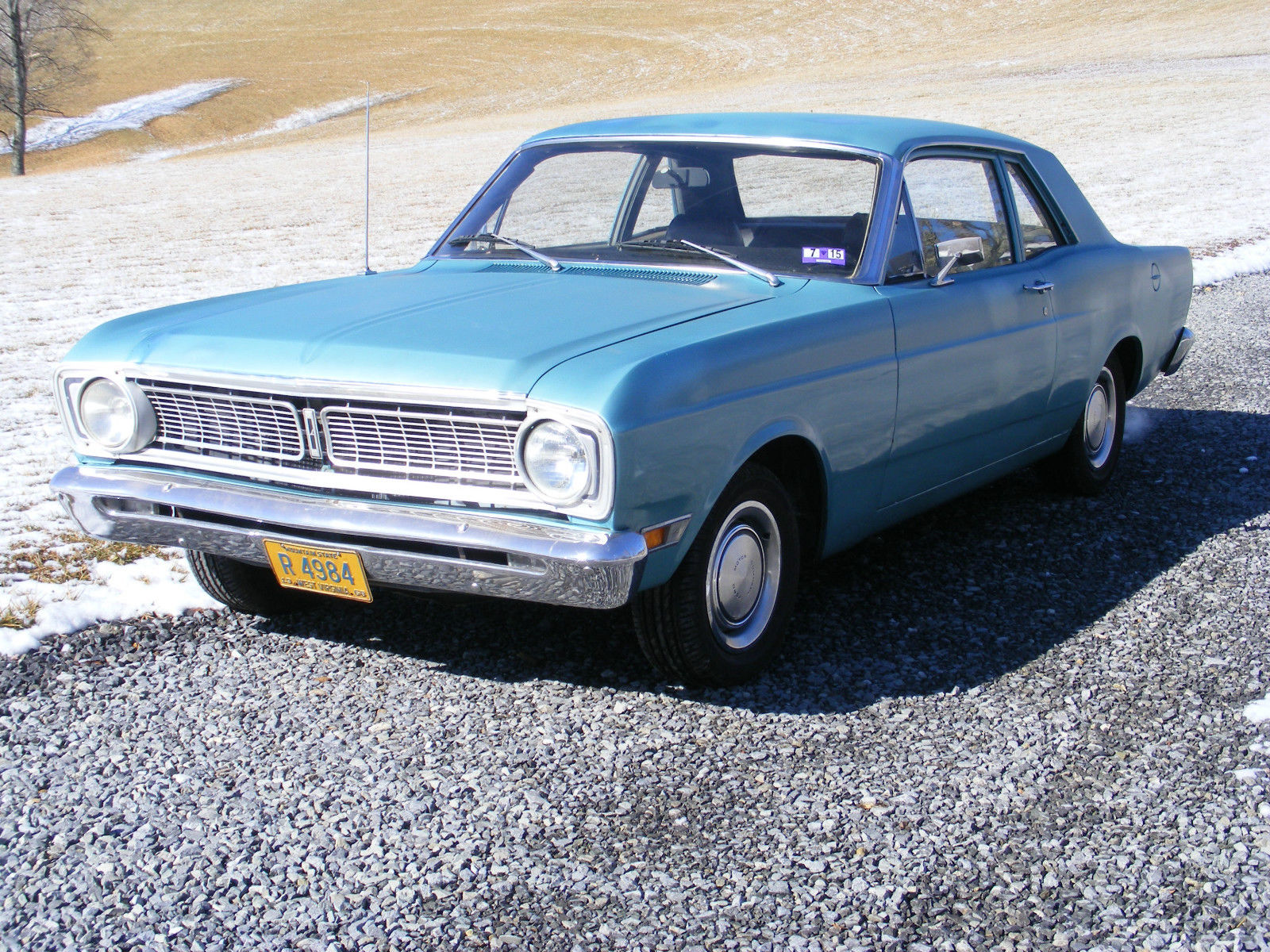 1968 Teal Ford Falcon Coupe