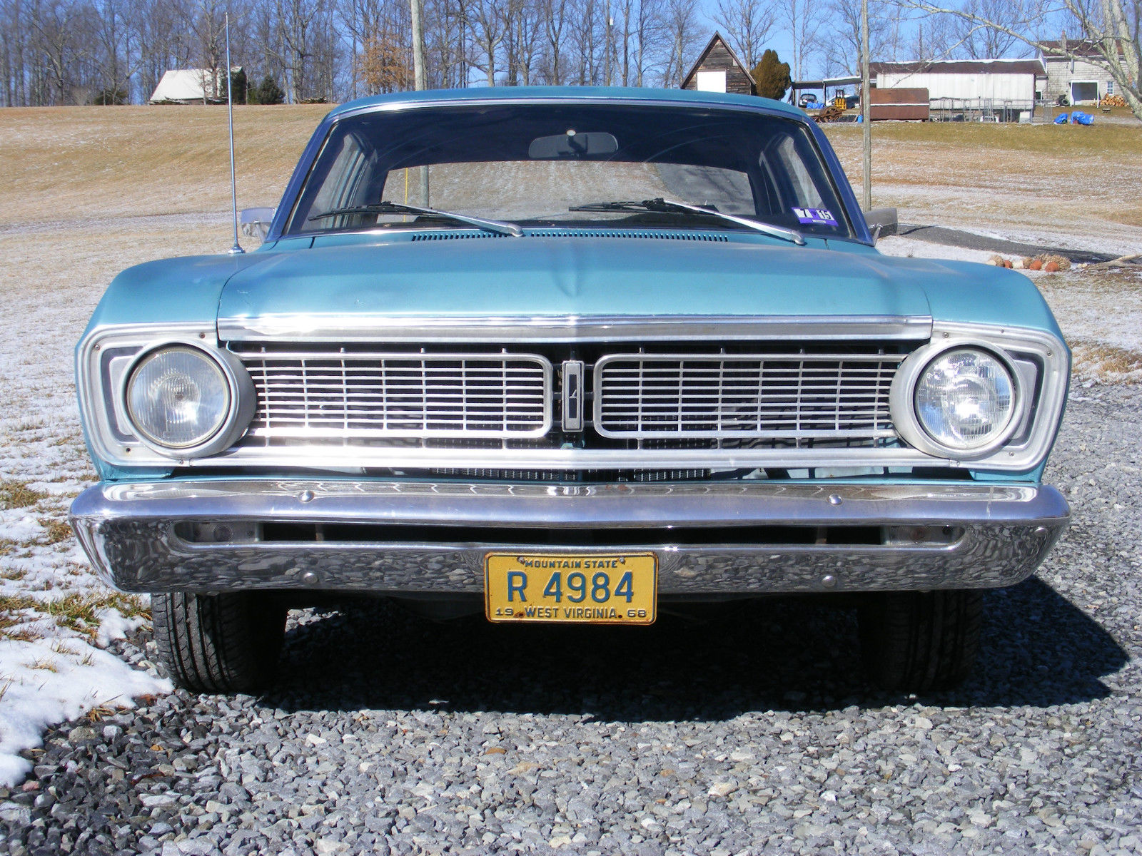 1968 Teal Ford Falcon Coupe
