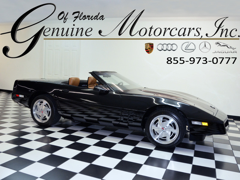 1989 BLACK Chevrolet Corvette CONVERTIBLE