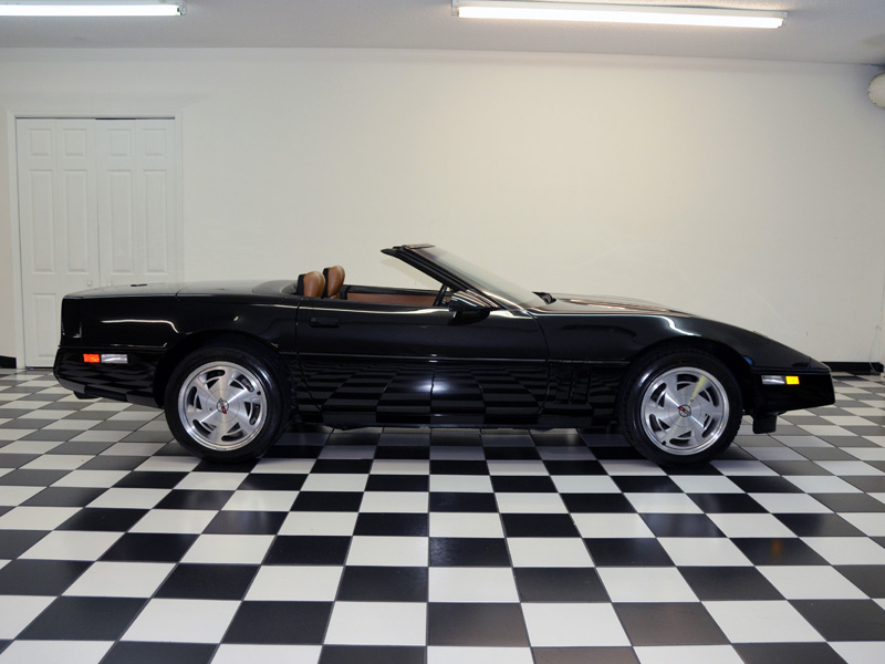 1989 BLACK Chevrolet Corvette CONVERTIBLE