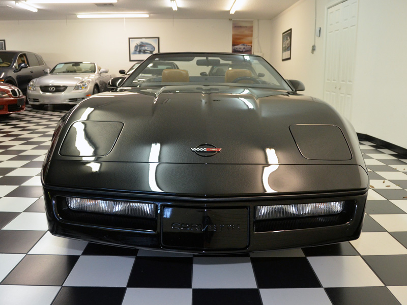 1989 BLACK Chevrolet Corvette CONVERTIBLE