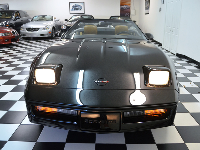 1989 BLACK Chevrolet Corvette CONVERTIBLE