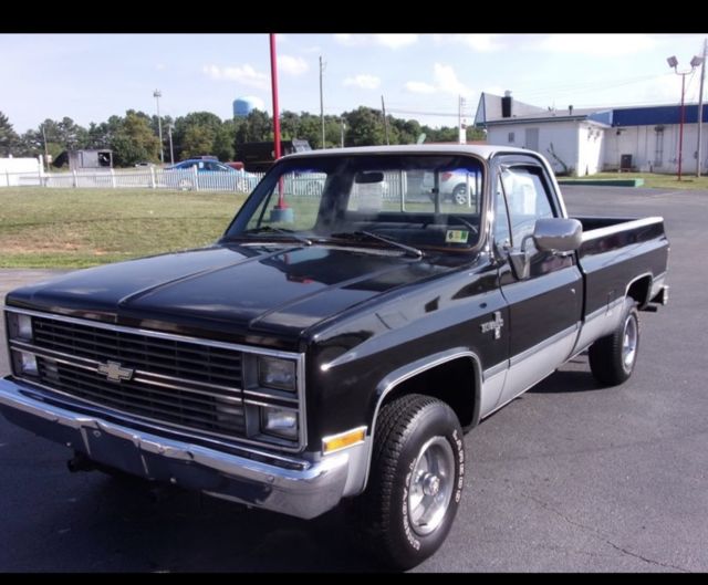 1983 Black Chevrolet C/K Pickup 1500 Standard Cab Pickup
