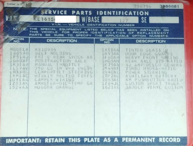 1971 Hugger Orange Chevrolet C-10 Truck