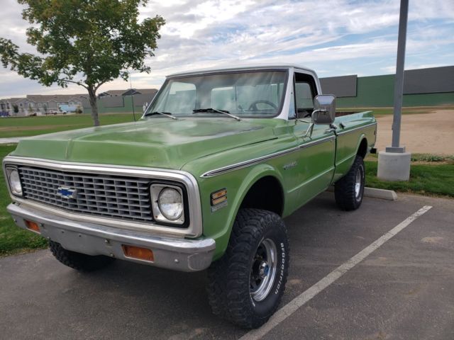 1972 Green Chevrolet C-10 Standard Cab Pickup