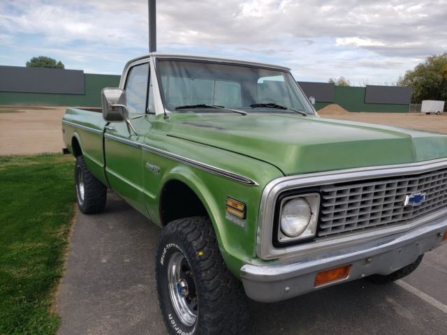 1972 Green Chevrolet C-10 Standard Cab Pickup
