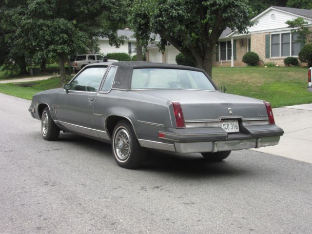1986 Gray Oldsmobile Cutlass Coupe