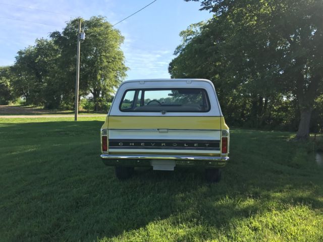1971 Yellow Chevrolet Blazer Convertible