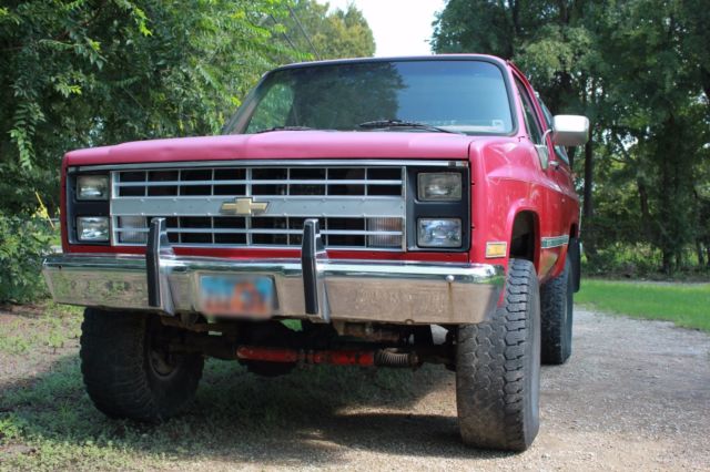 1988 Red Chevrolet Blazer Convertible