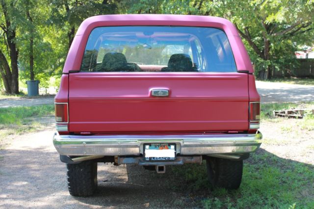 1988 Red Chevrolet Blazer Convertible
