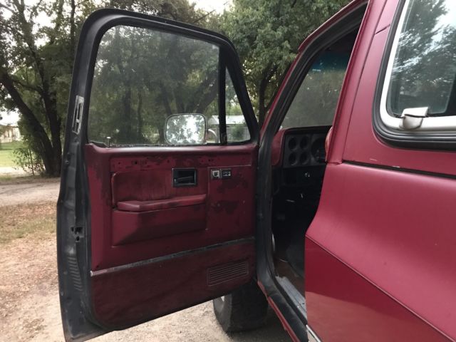 1988 Red Chevrolet Blazer Convertible