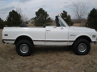 1971 White Chevrolet Blazer Convertible