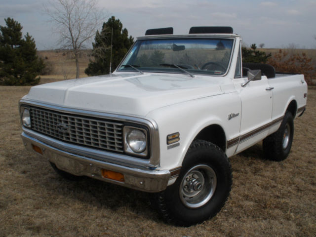 1971 White Chevrolet Blazer Convertible