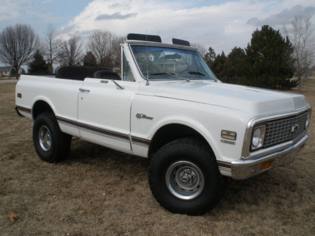 1971 White Chevrolet Blazer Convertible