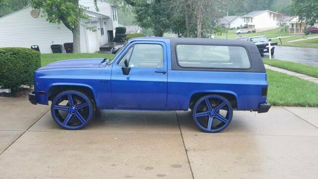 1981 Blue Chevrolet Blazer