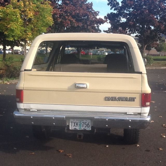 1987 Tan Chevrolet Blazer SUV