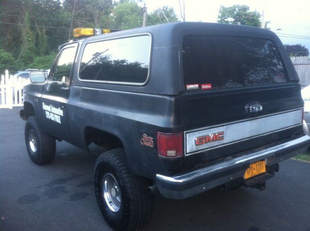 1986 Black GMC Jimmy SUV