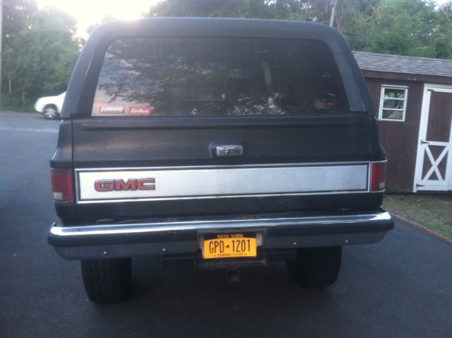 1986 Black GMC Jimmy SUV