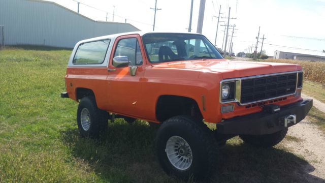 1978 Orange Chevrolet Blazer SUV