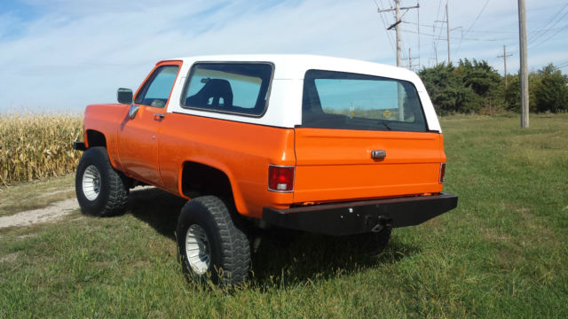 1978 Orange Chevrolet Blazer SUV