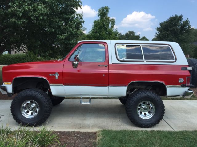 1982 Red Chevrolet Blazer SUV