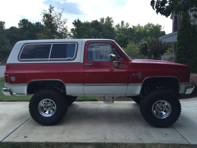 1982 Red Chevrolet Blazer SUV