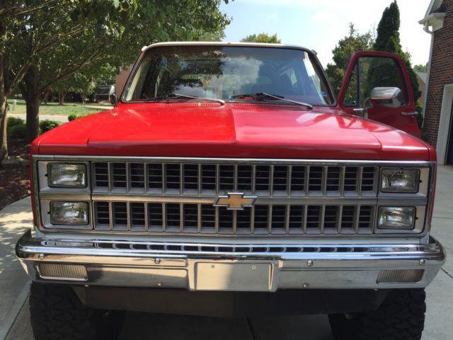 1982 Red Chevrolet Blazer SUV