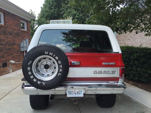 1982 Red Chevrolet Blazer SUV