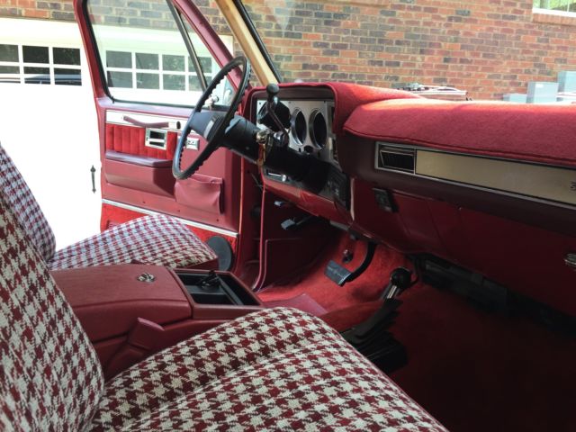 1982 Red Chevrolet Blazer SUV