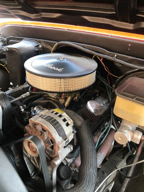 1968 Orange / black Chevrolet C-10 Stepside single cab