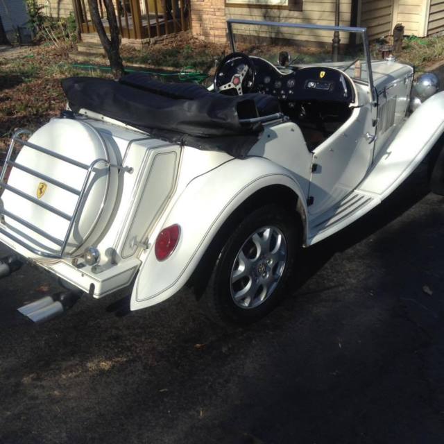 1971 White MG kit car Convertible