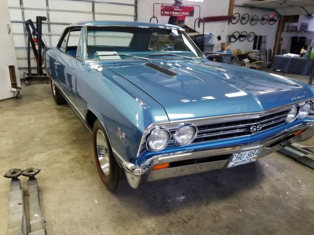 1967 Marina Blue Chevrolet Chevelle Coupe