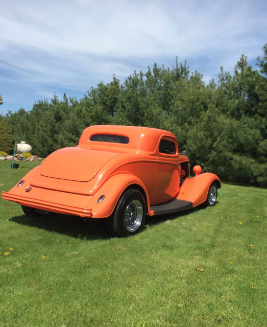 1934 Orange Ford Model A Coupe