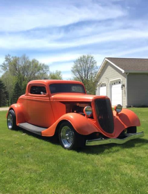 1934 Orange Ford Model A Coupe