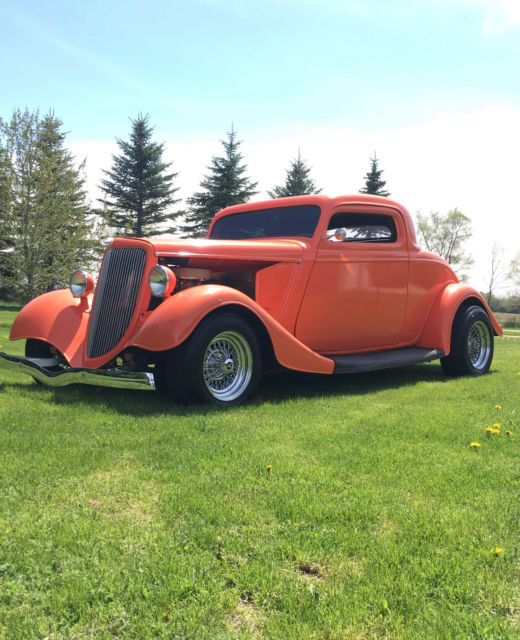 1934 Orange Ford Model A Coupe