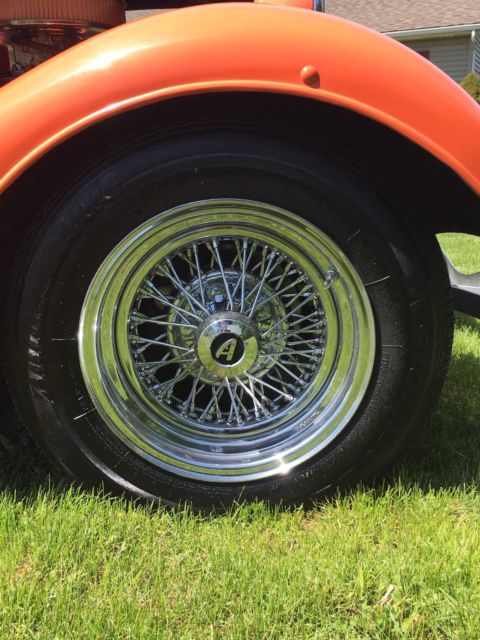 1934 Orange Ford Model A Coupe