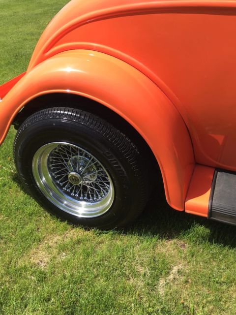 1934 Orange Ford Model A Coupe