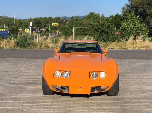 1977 Orange Chevrolet Corvette Convertible
