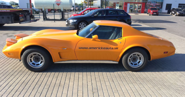 1977 Orange Chevrolet Corvette Convertible