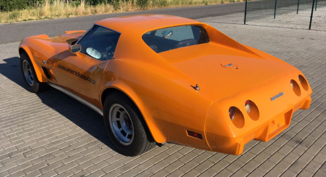 1977 Orange Chevrolet Corvette Convertible
