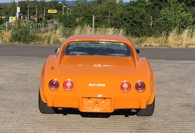 1977 Orange Chevrolet Corvette Convertible