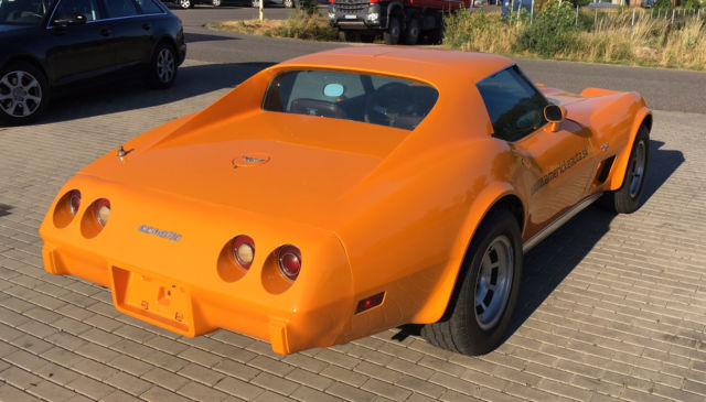 1977 Orange Chevrolet Corvette Convertible